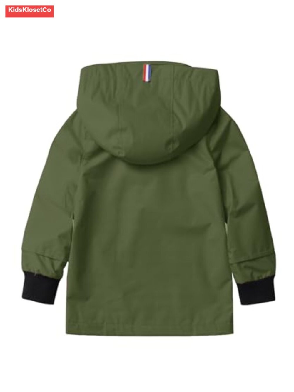 Kids Waterproof Cotton Lined Rain Jacket Hooded Lightweight Full Zip - Picture 2 of 6